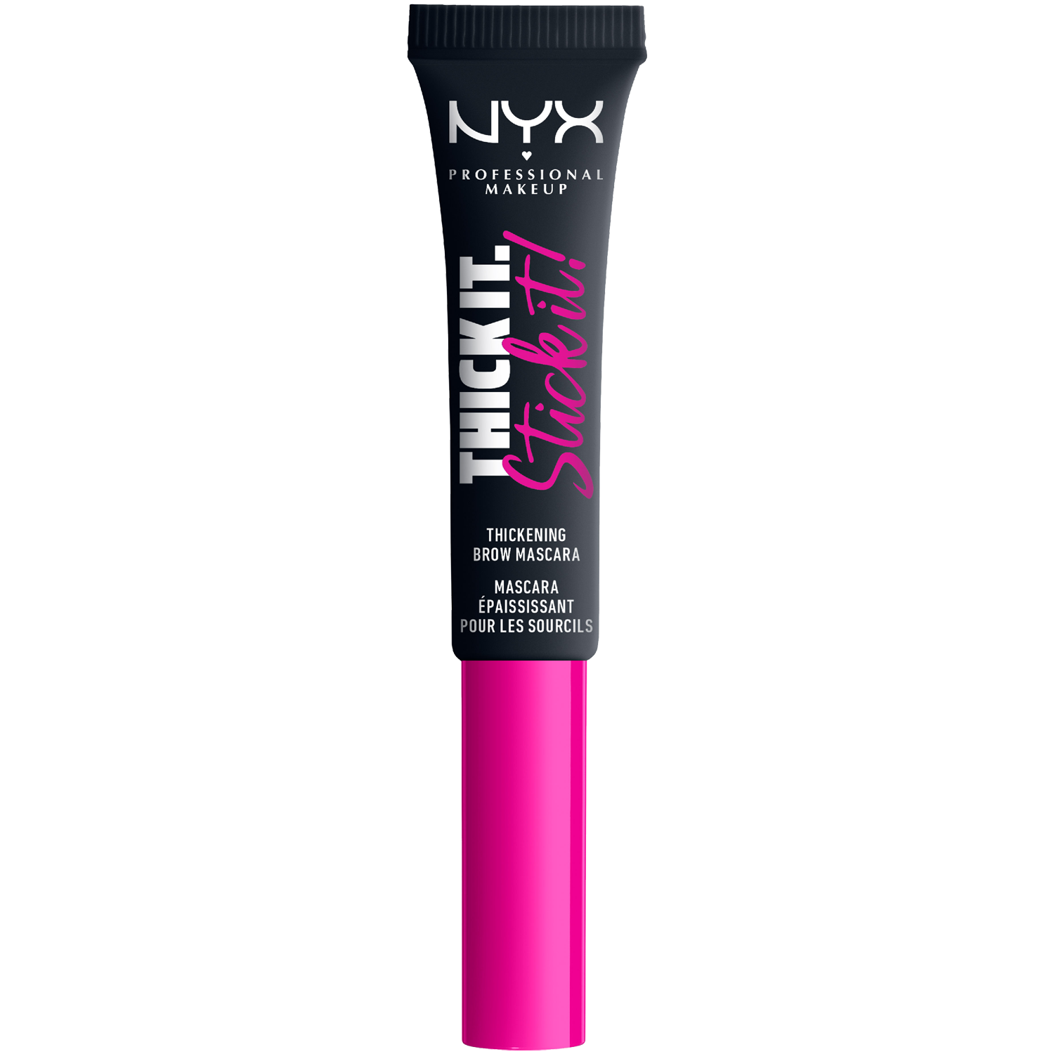 Веганский гель-тушь для бровей черный Nyx Professional Makeup Thick It. Stick It., 7 мл