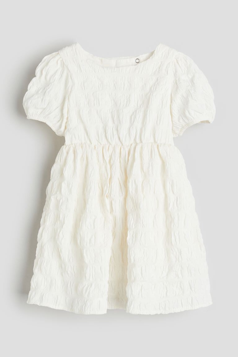 

Платье с пышными рукавами H&M, белый