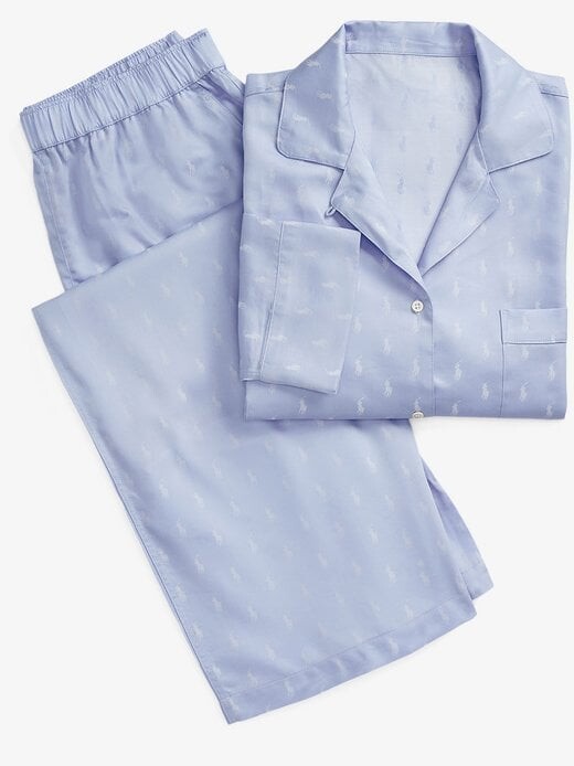

Пижама жаккардовая для игрока в поло Polo Ralph Lauren, синий