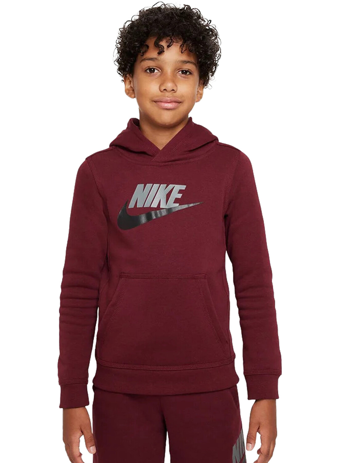 

Детский флисовый свитшот Nike Sportswear Club, красный
