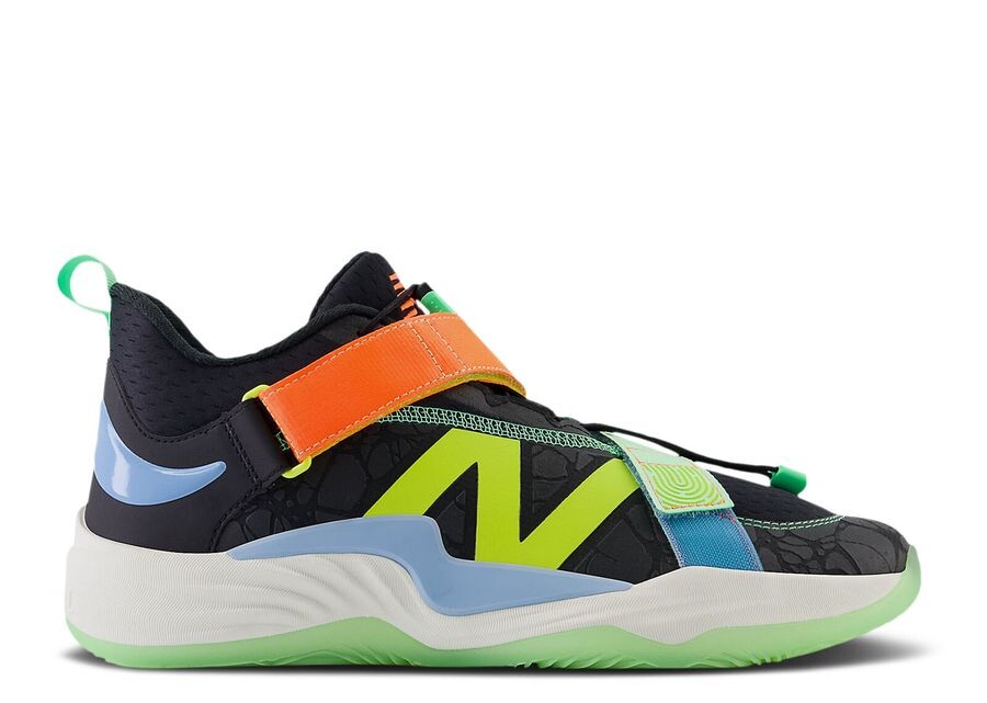 

Кроссовки New Balance Lindor 2 Pre-Game 2E Wide 'Black Neon Dragonfly', черный
