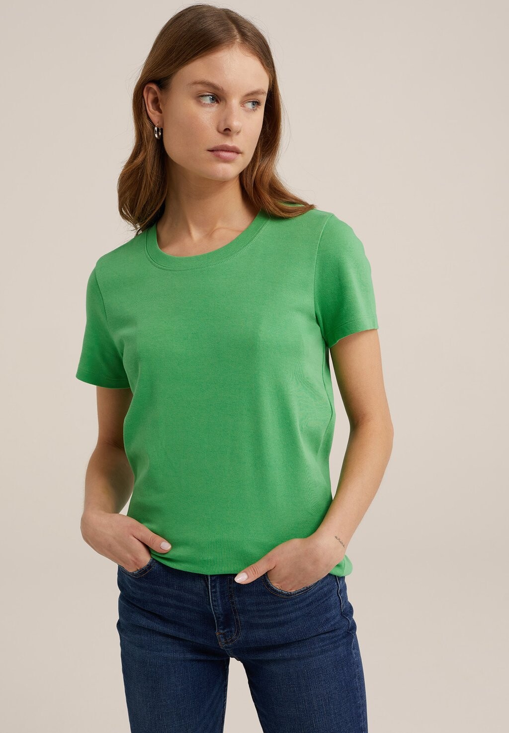 

Футболка базовая WE Fashion, цвет green