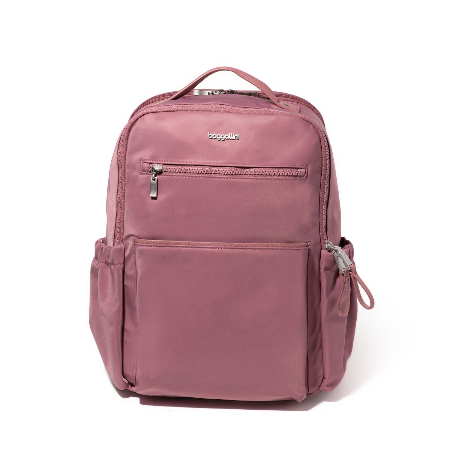 

Baggallini Tribeca Расширяемый рюкзак для ноутбука, цвет Mauve Twill