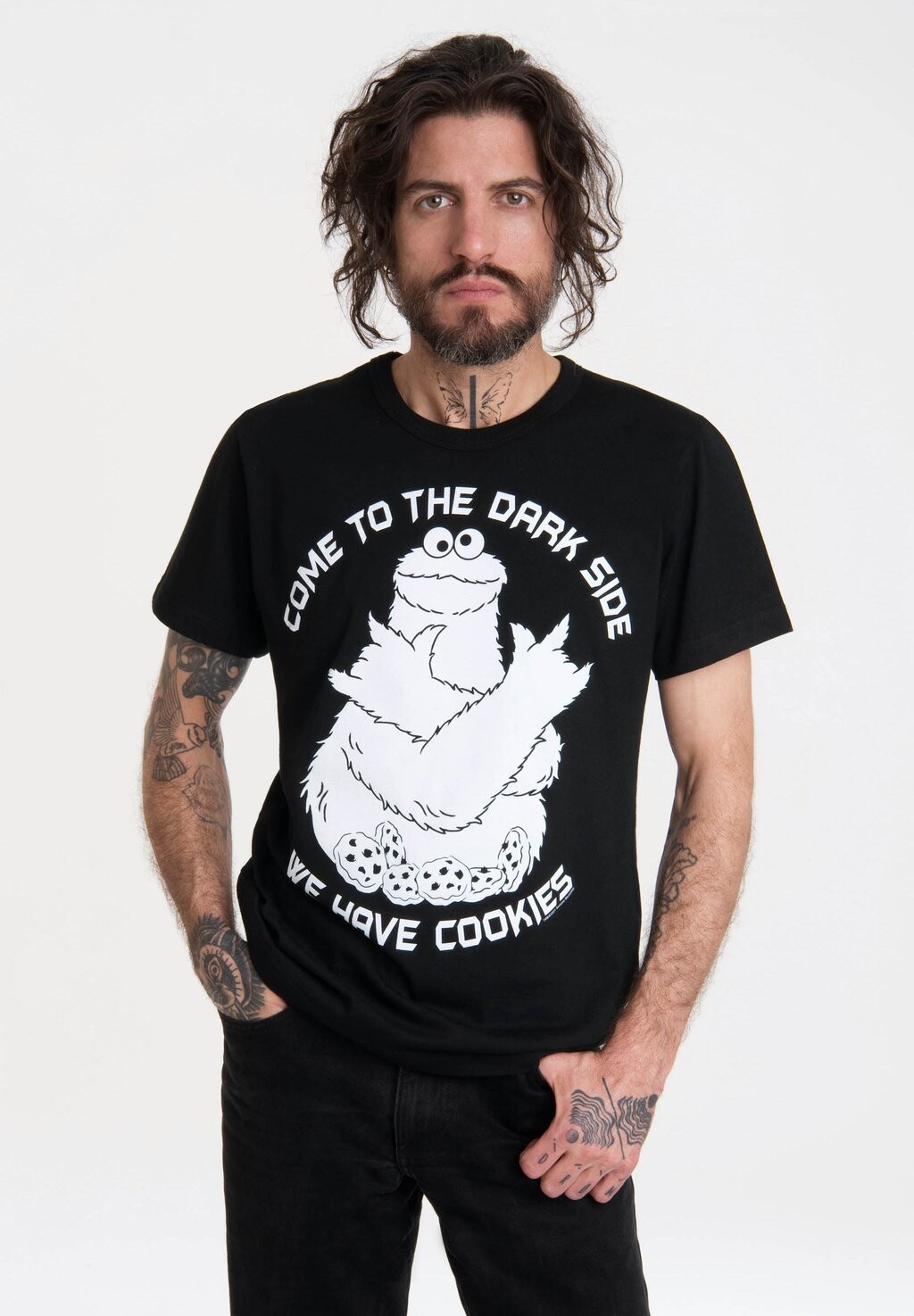 

Футболка с принтом LOGOSHIRT, черный