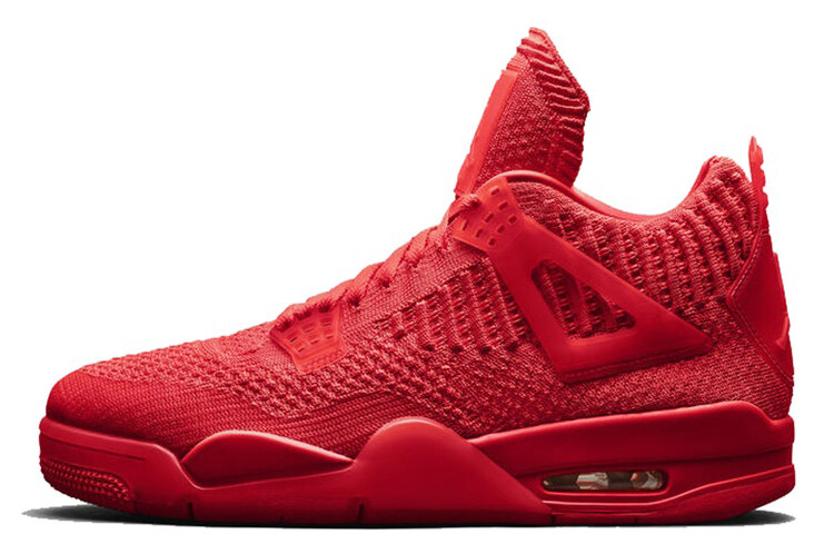 

Jordan 4 Retro Flyknit красный