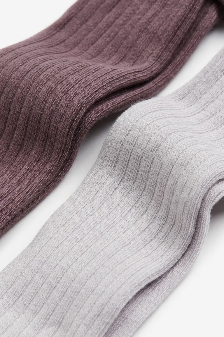 

Комплект из 2 пар колготок H&M, фиолетовый