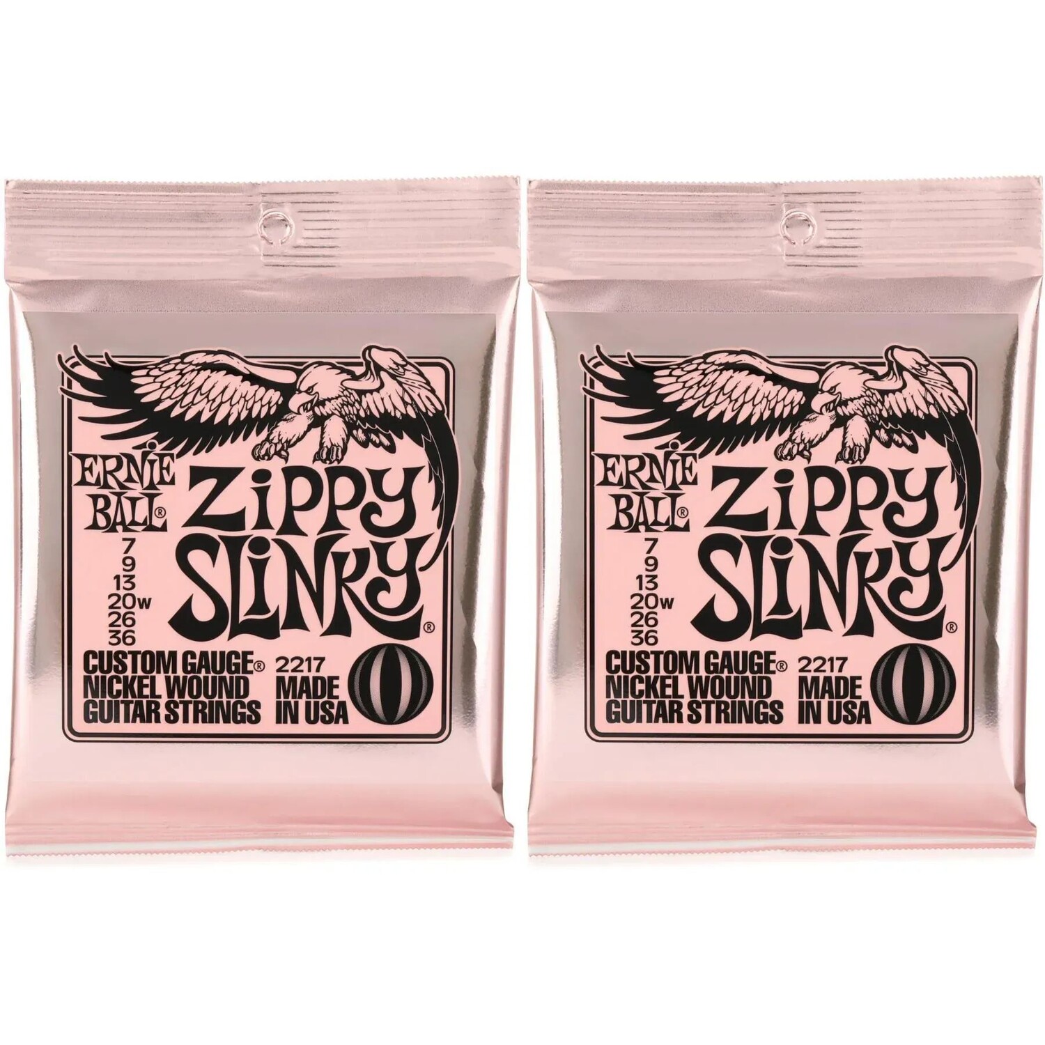 

Струны для электрогитары Ernie Ball 2217 Zippy Slinky с никелевой обмоткой — 2 шт.