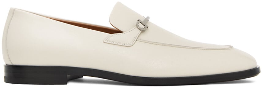 

Белые лоферы Ferragamo Gancini, Белый