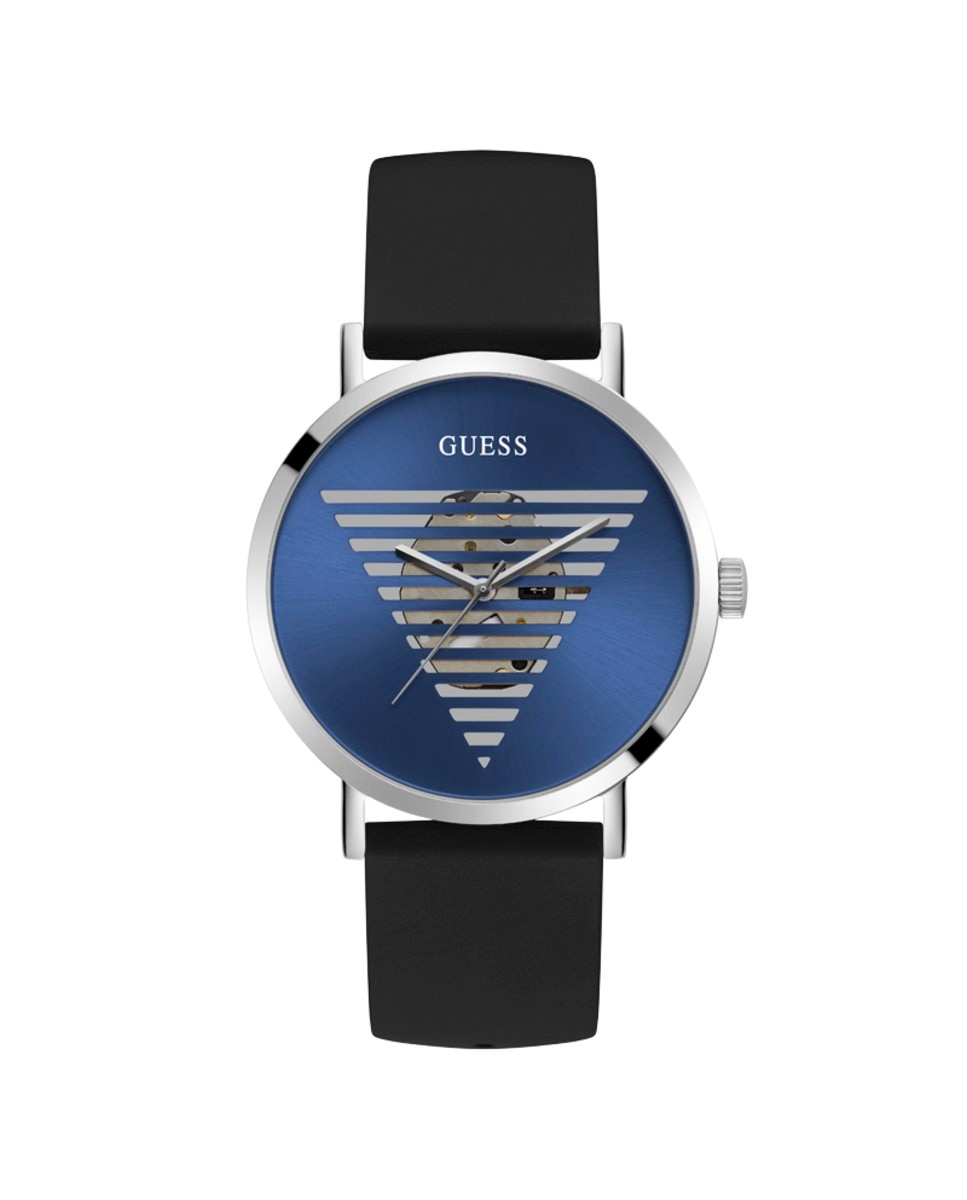 Мужские часы Idol GW0503G2 из силикона и черным ремешком Guess, черный
