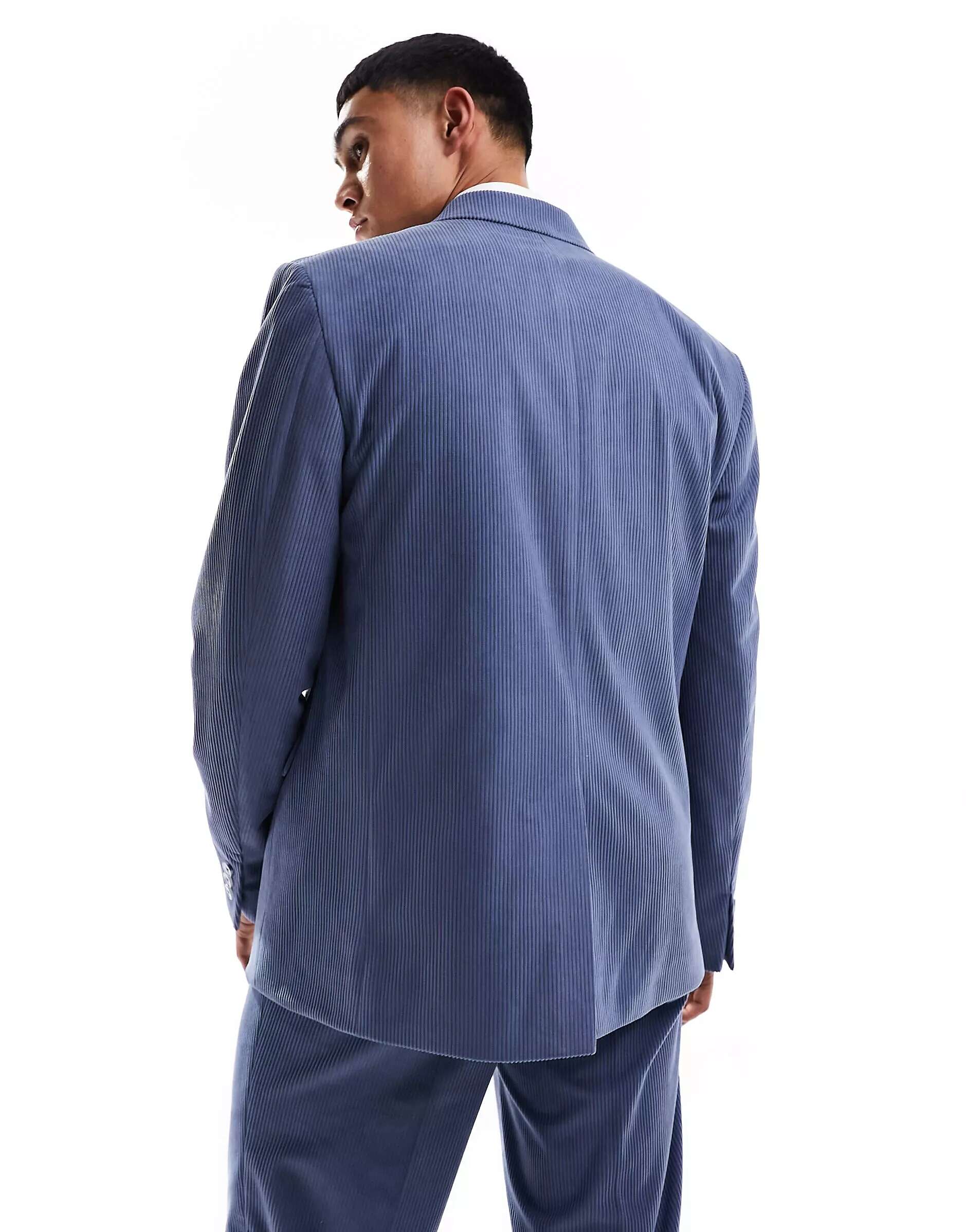 Синий вельветовый пиджак Viggo цена и фото