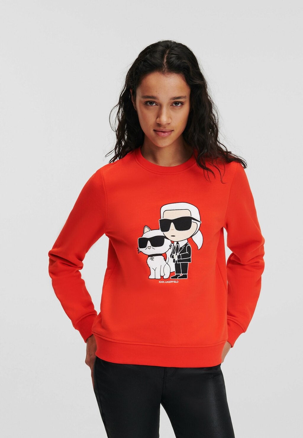 

Толстовка IKONIK KARL LAGERFELD, огненно-красный