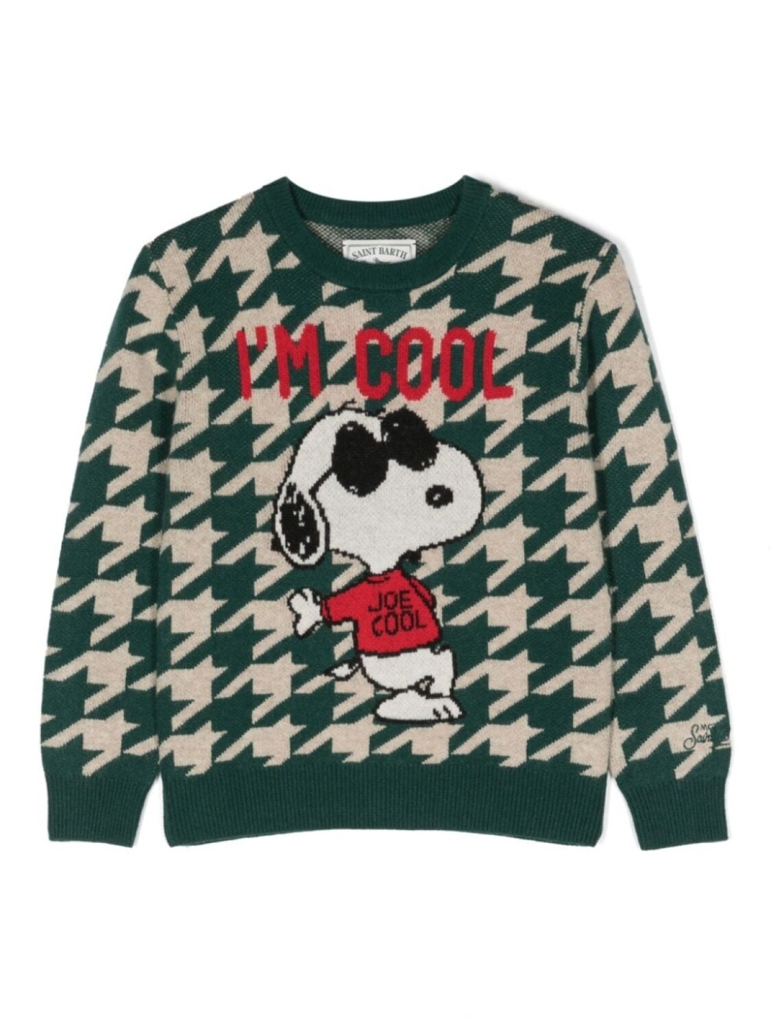 

Mc2 Saint Barth джемпер Snoopy Rock Bandana вязки интарсия, зеленый