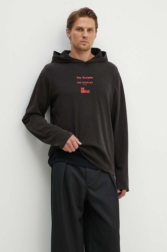 

Хлопковая толстовка The Kooples, черный