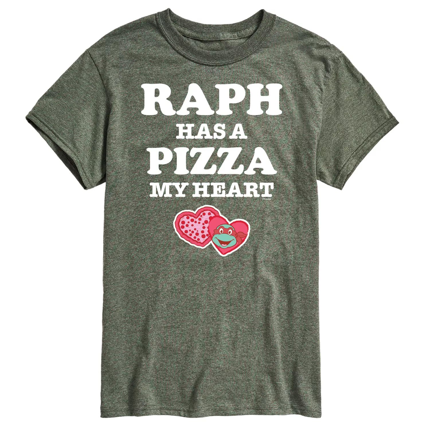 Мужская футболка TMNT Pizza My Heart Raph Licensed Character