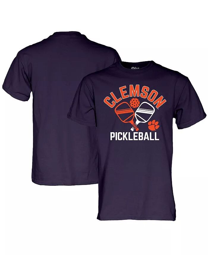 

Мужская фиолетовая футболка Clemson Tigers Pickleball Crossed Paddles Blue 84, фиолетовый