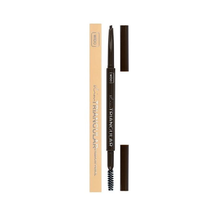 Карандаш для бровей Lápiz para Cejas Slim Triangular Wibo, 02 Dark Brown карандаш для бровей wax brow pen lápiz fijador para cejas wibo transparente