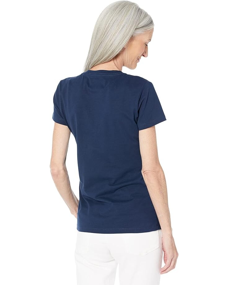 

Футболка True Religion Sparkle Box Logo Crew Neck Tee, цвет Dress Blue