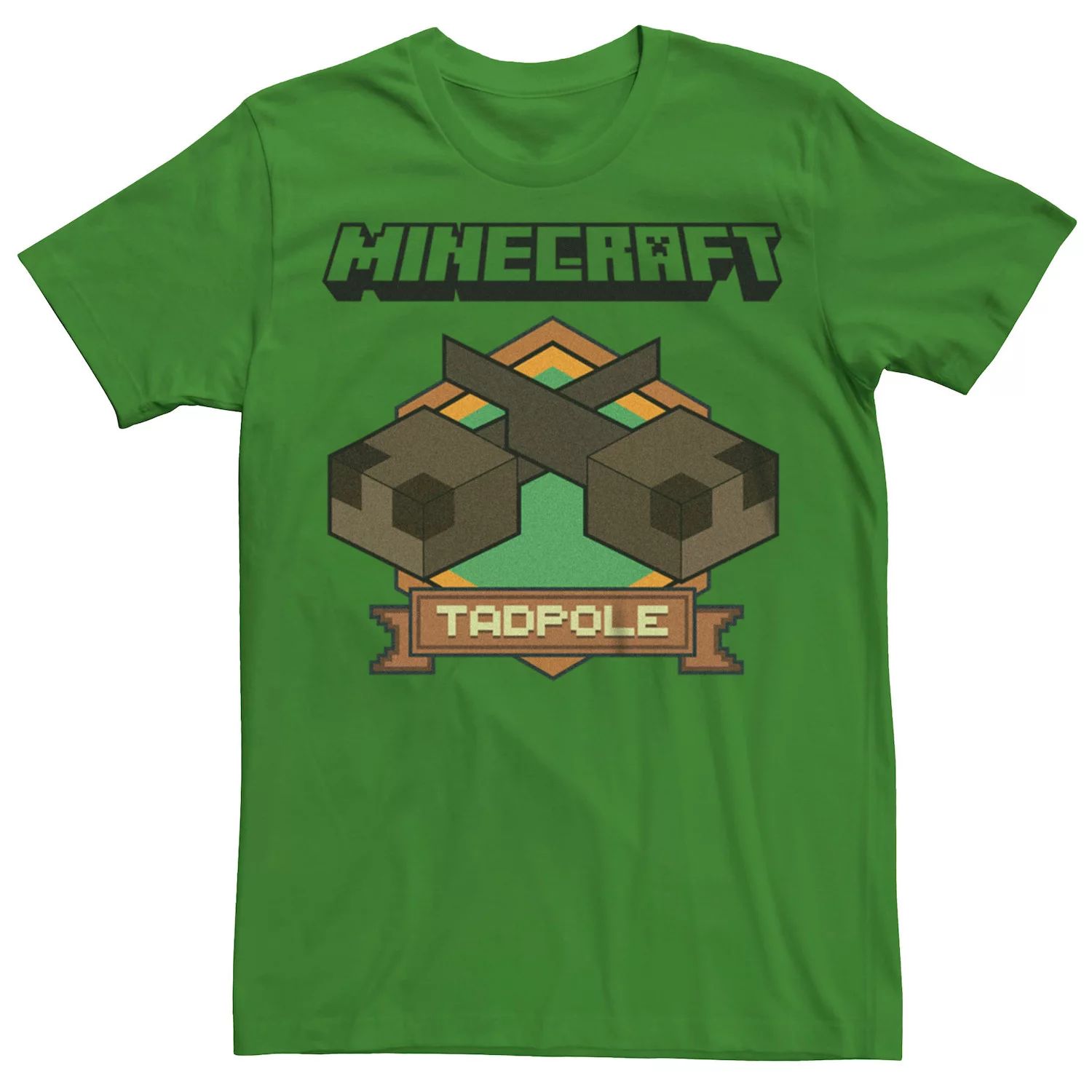 Мужская футболка с графическим значком Minecraft Tadpoles Licensed Character