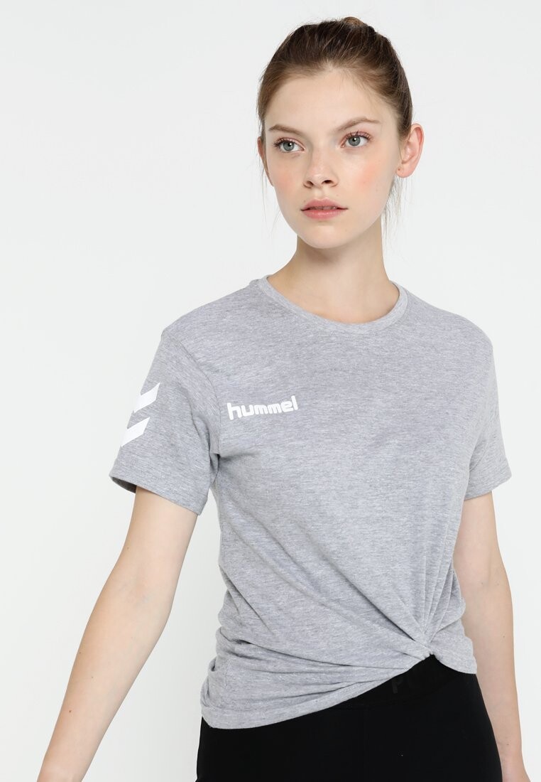 

Футболка с принтом Hummel, серый