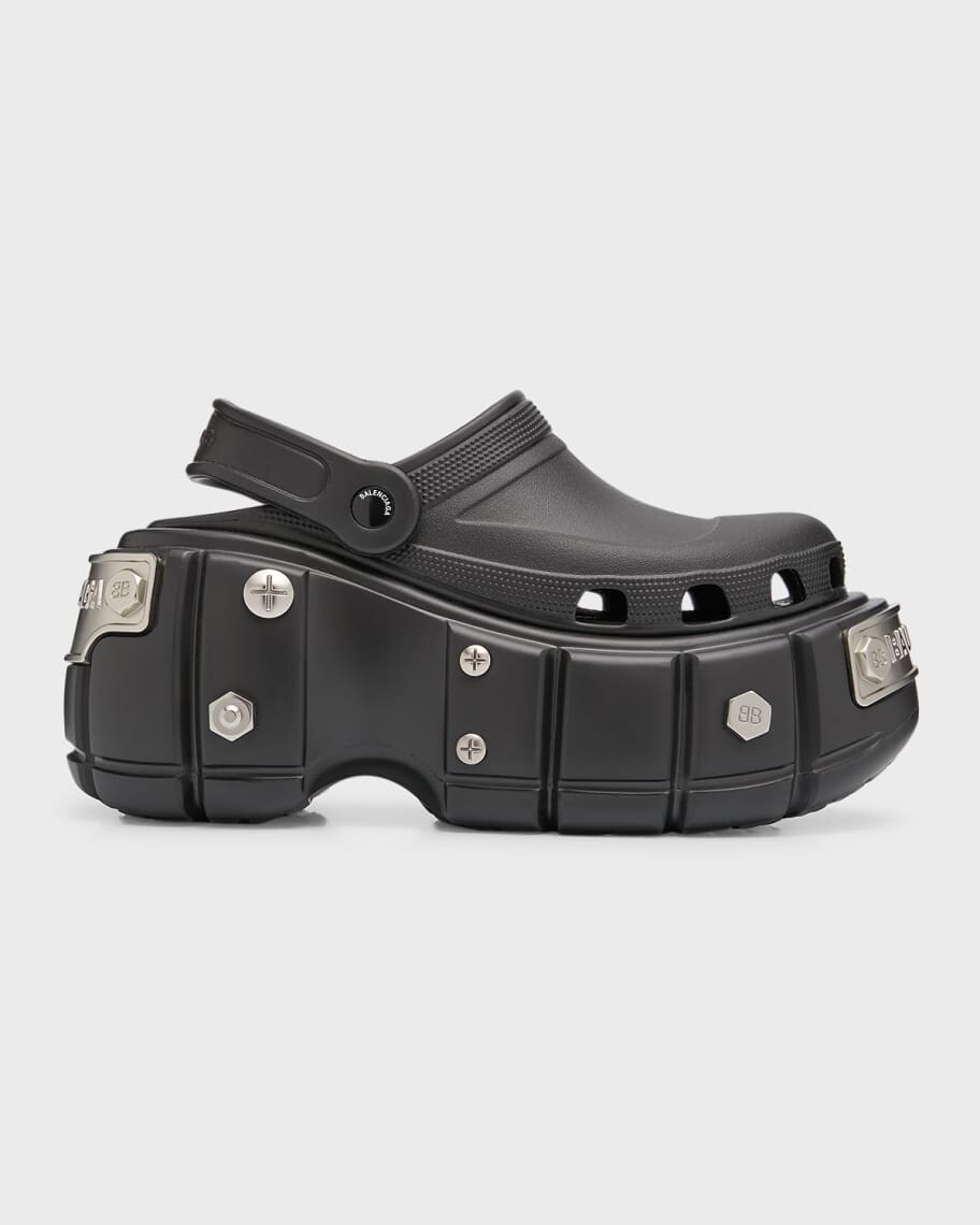 

Сабо Cagole с логотипом и винтовой платформой Balenciaga