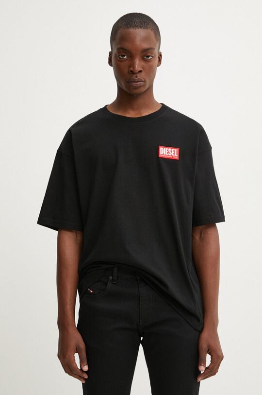 

Хлопковая футболка T-BOXT-LAB Diesel, черный