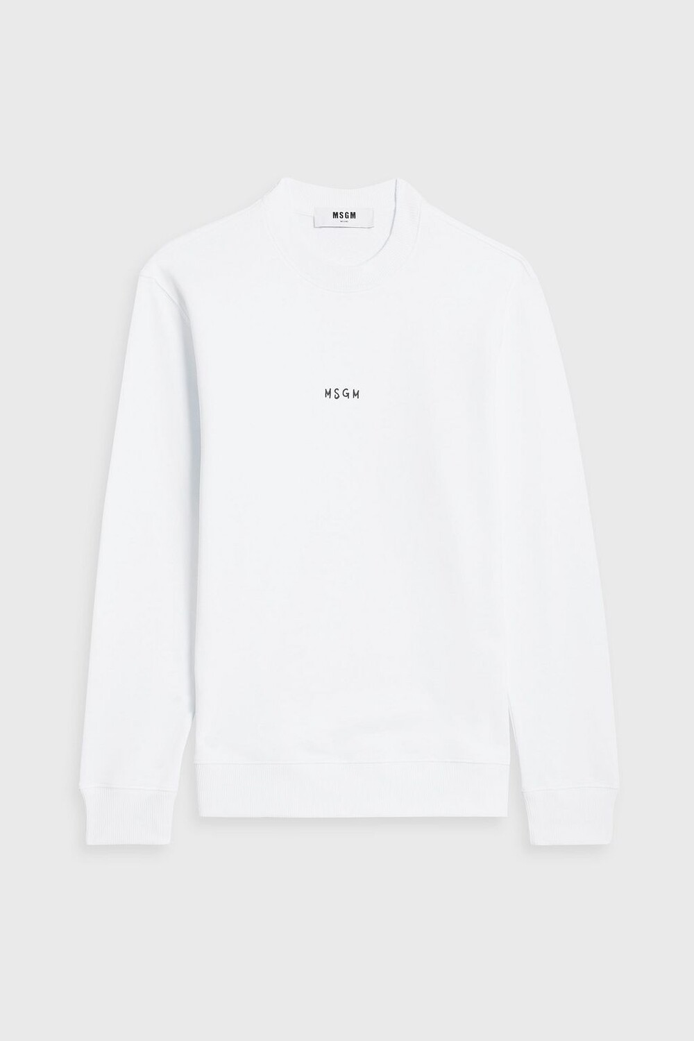 

Толстовка из французской хлопковой махры с логотипом MSGM, белый