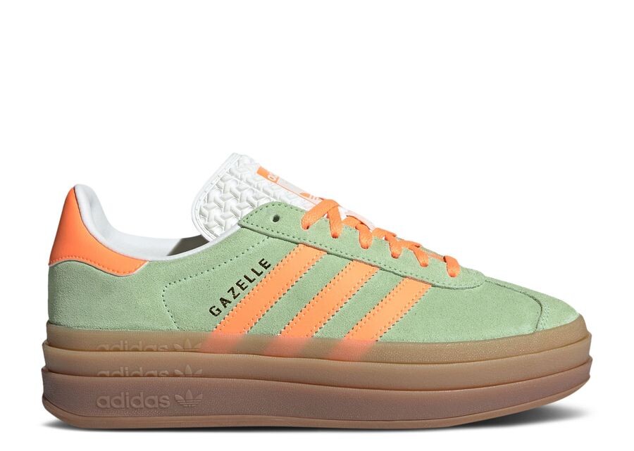 

Кроссовки adidas Wmns Gazelle Bold 'Green Spark Screaming Orange', зеленый