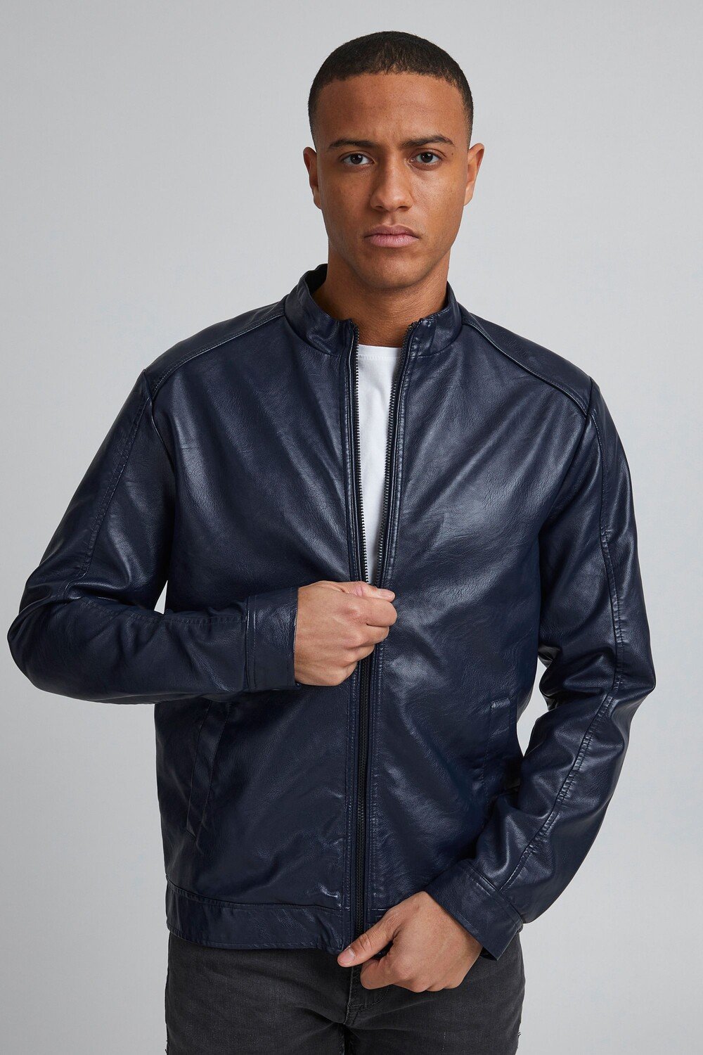 

Куртка BLEND Lederimitatjacke Outerwear 20713921, синий