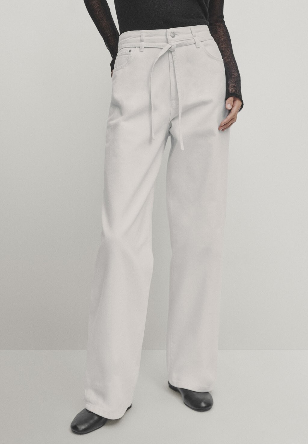 

Джинсы мешковатые Massimo Dutti, белые