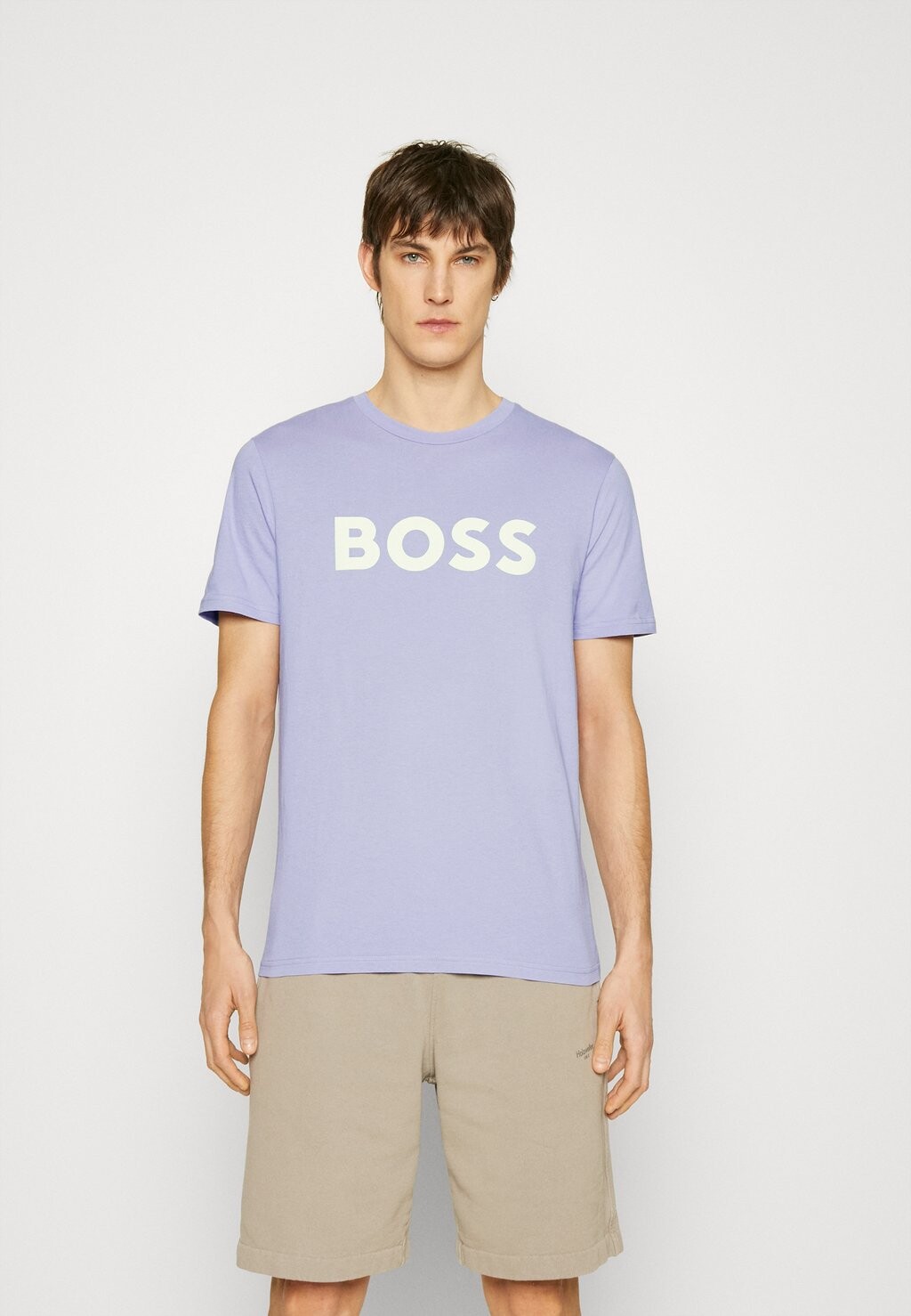 

Футболка с принтом BOSS, фиолетовый