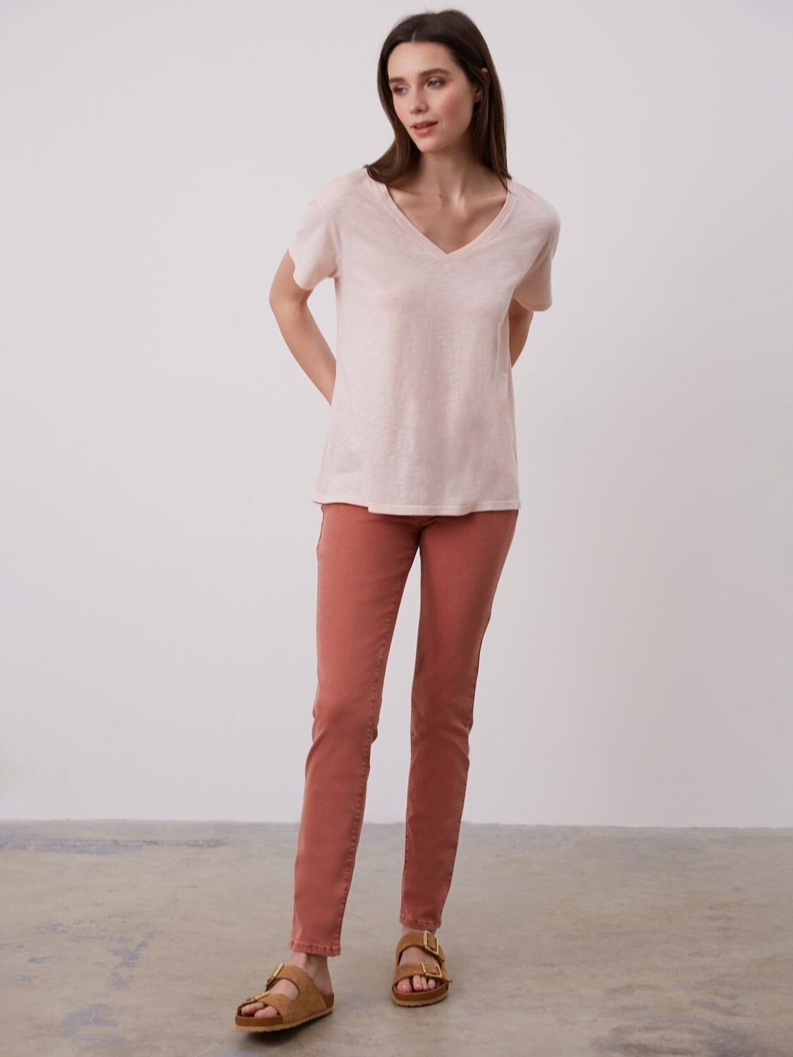 

Gerard Darel Andy Футболка с V-образным вырезом, красная, Красный