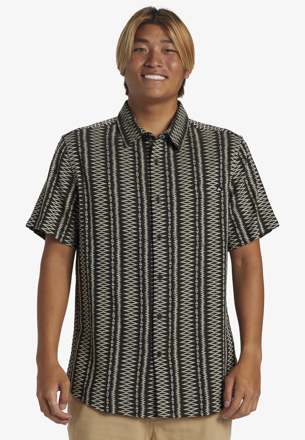 

Рубашка Vibrations Short Sleeve Quiksilver, черный