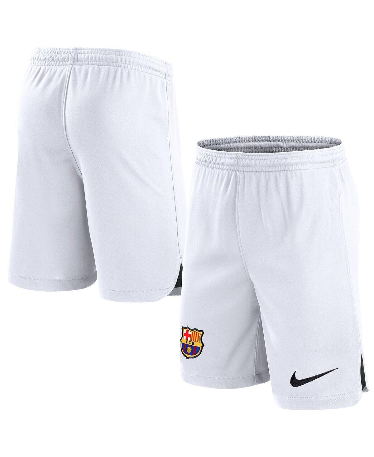 Мужские серые шорты Barcelona Third Performance Stadium Nike футболка nike performance fc barcelona stadium short sleeve away белый красный синий