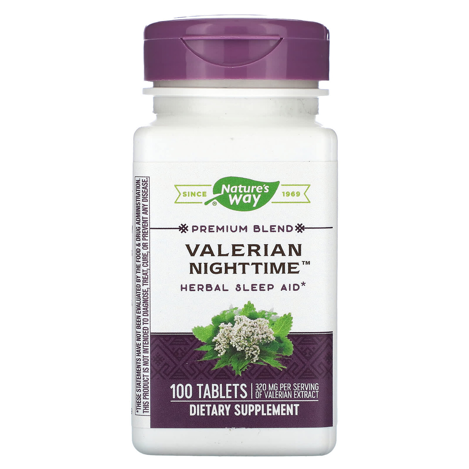 

Premium Blend, Valerian Nighttime, валериана для сна, 100 таблеток, Nature's Way