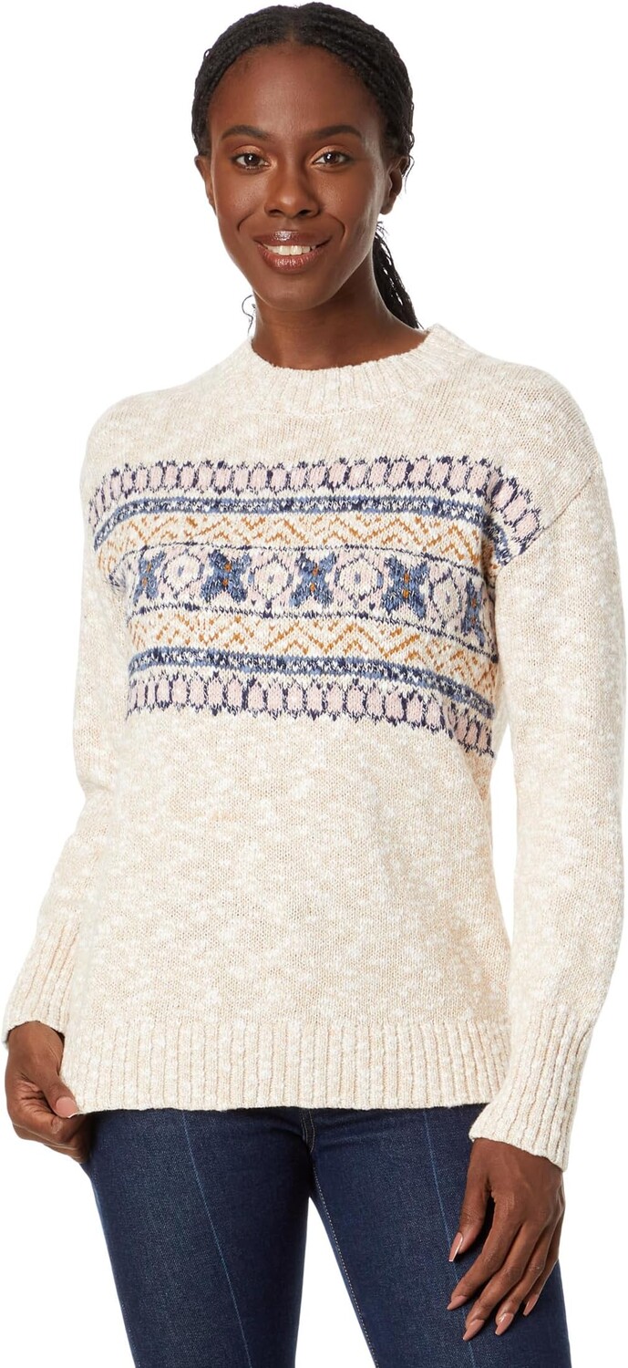 

Свитер Cotton Ragg Crew Neck Fair Isle L.L.Bean, цвет Bay Tan Fair Isle