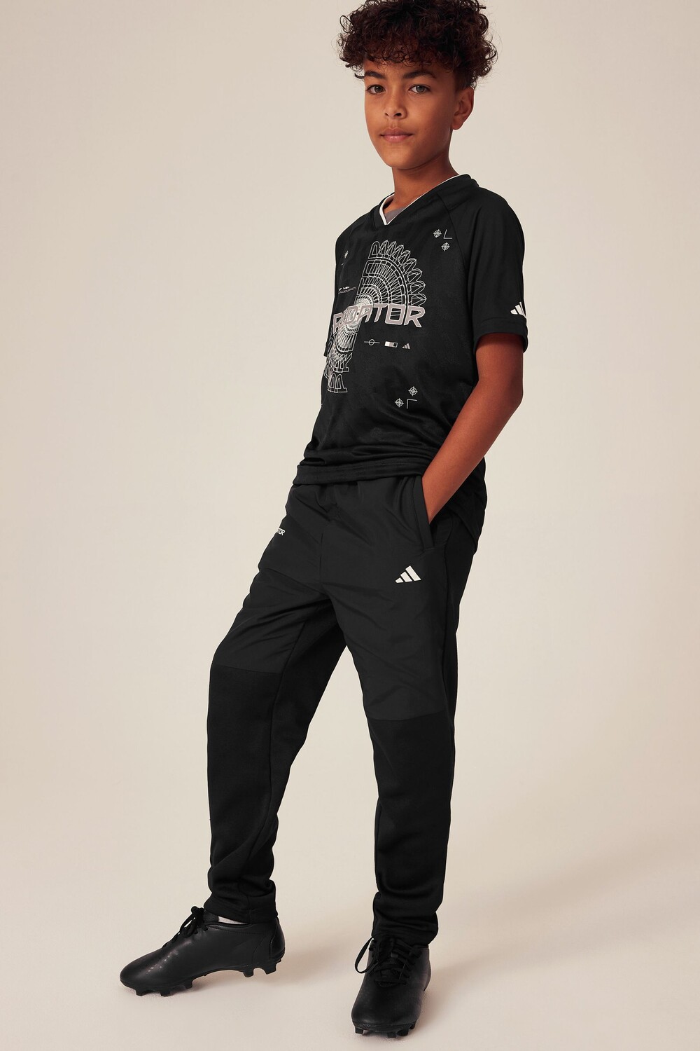 

Футбольные беговые брюки Junior Predator adidas, черный