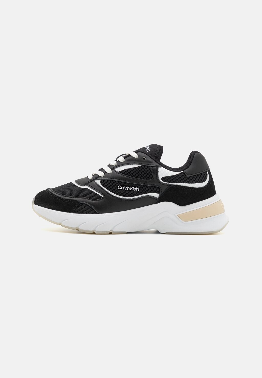 

Кроссовки низкие RUNNER LACE UP Calvin Klein, цвет black/white
