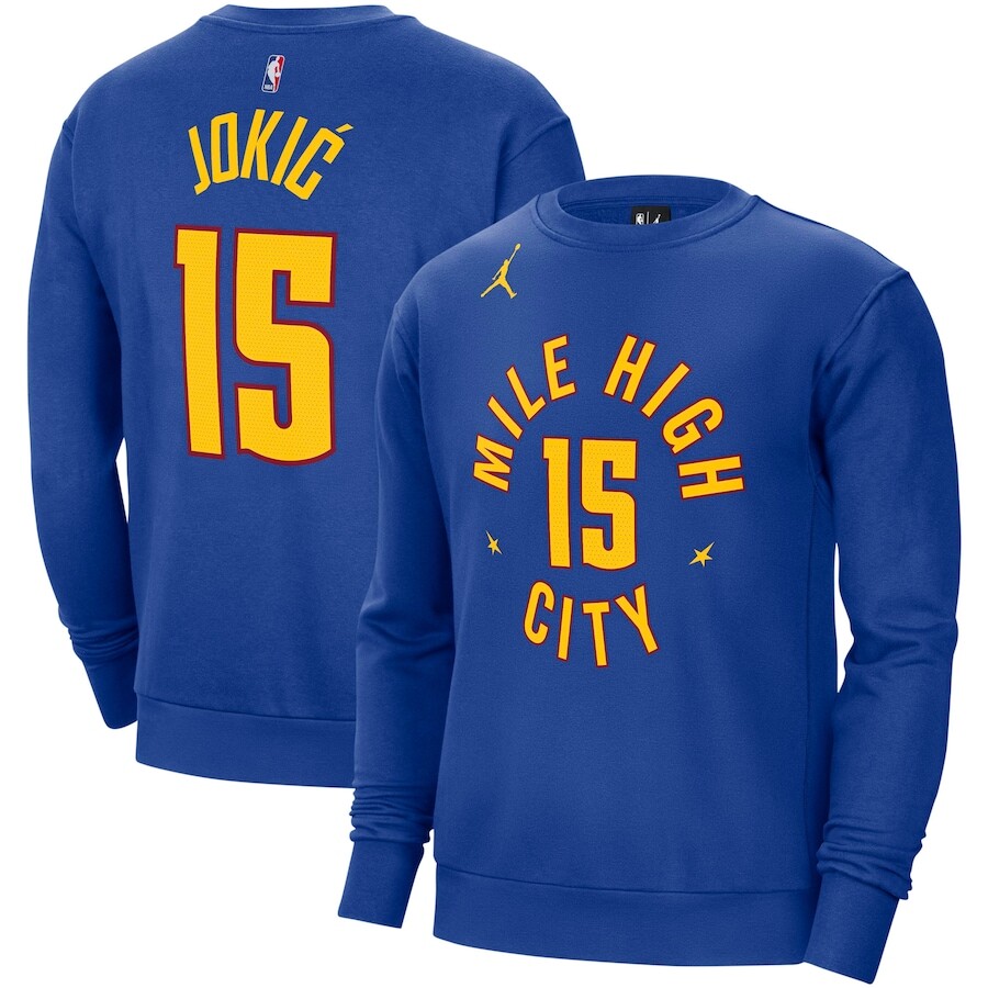 

Толстовка Jordan Brand Denver Nuggets, синий