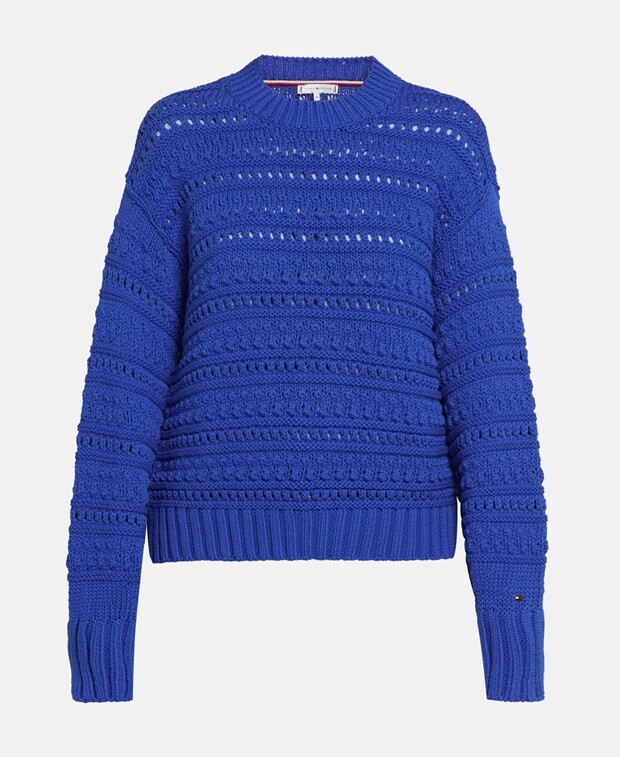 

Пуловер крючком Tommy Hilfiger, синий