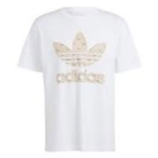 

Футболка классическая футболка с монограммой Adidas, белый