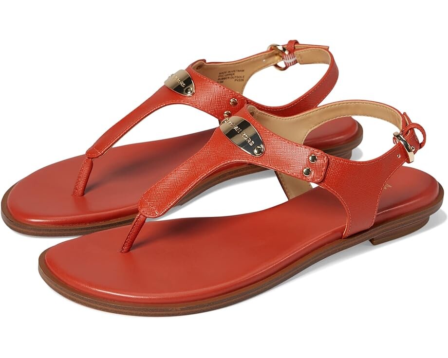 

Сандалии Michael Kors MK Plate Thong, цвет Deep Orange