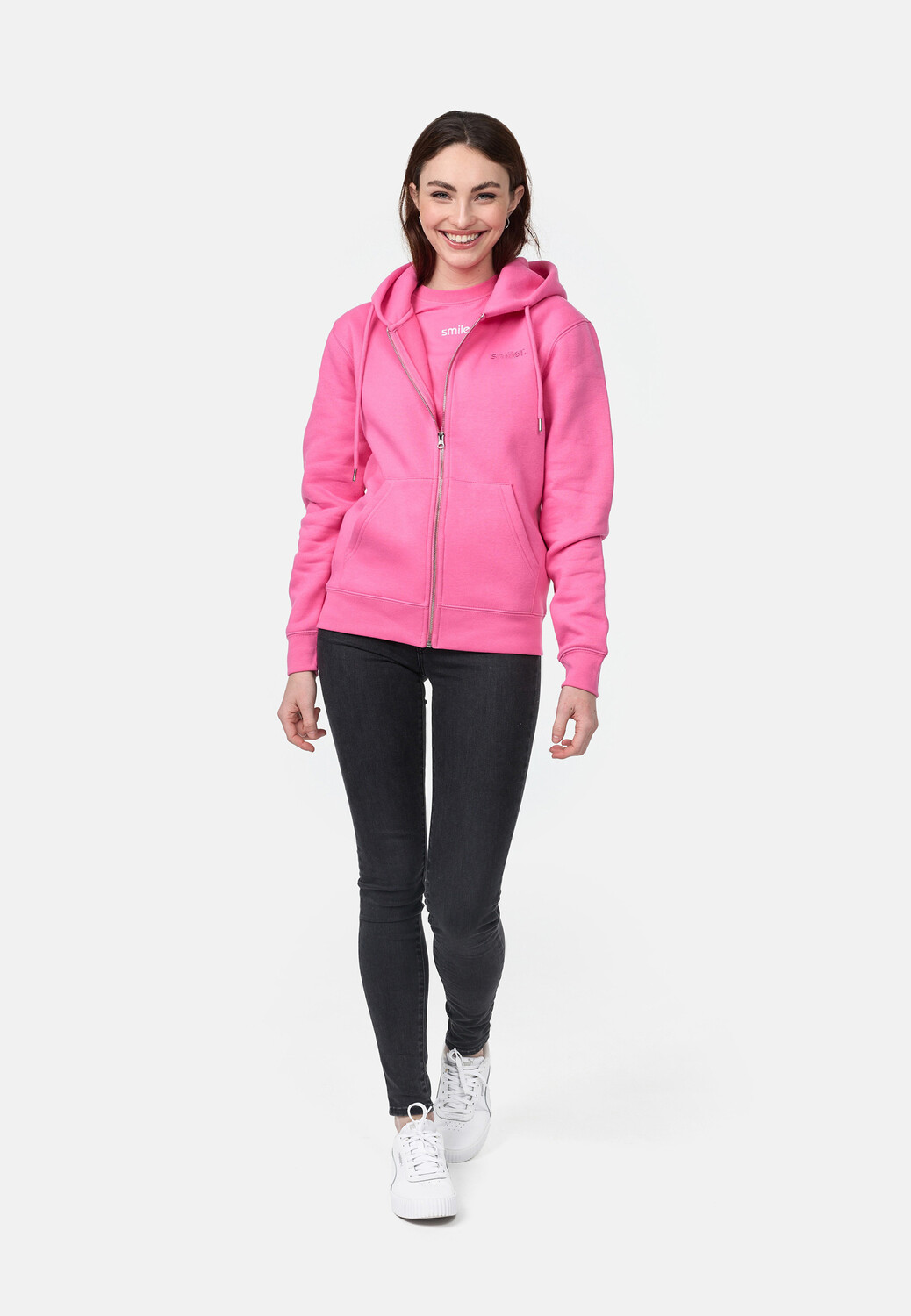 

Толстовка smiler. Kapuzenjacke grin., розовый