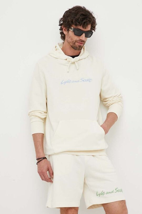 

Хлопковая толстовка Lyle & Scott, желтый