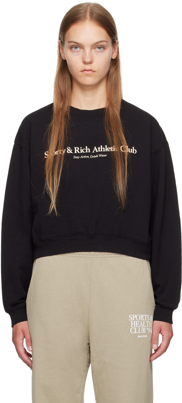 

Черный свитшот Athletic Club Sporty & Rich
