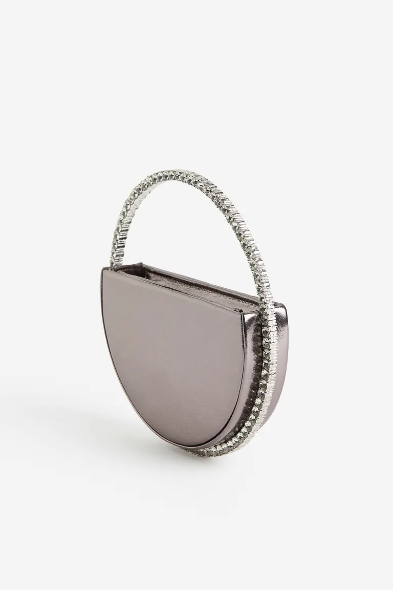 

Мини-сумка alessia black circles diamante H&M, черный