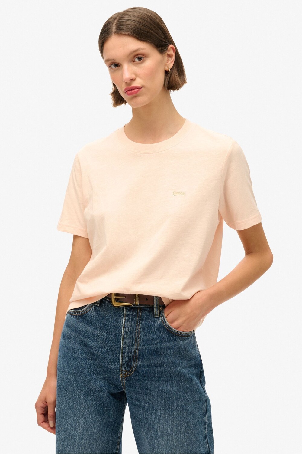 

Футболка с логотипом Essential Superdry, розовый