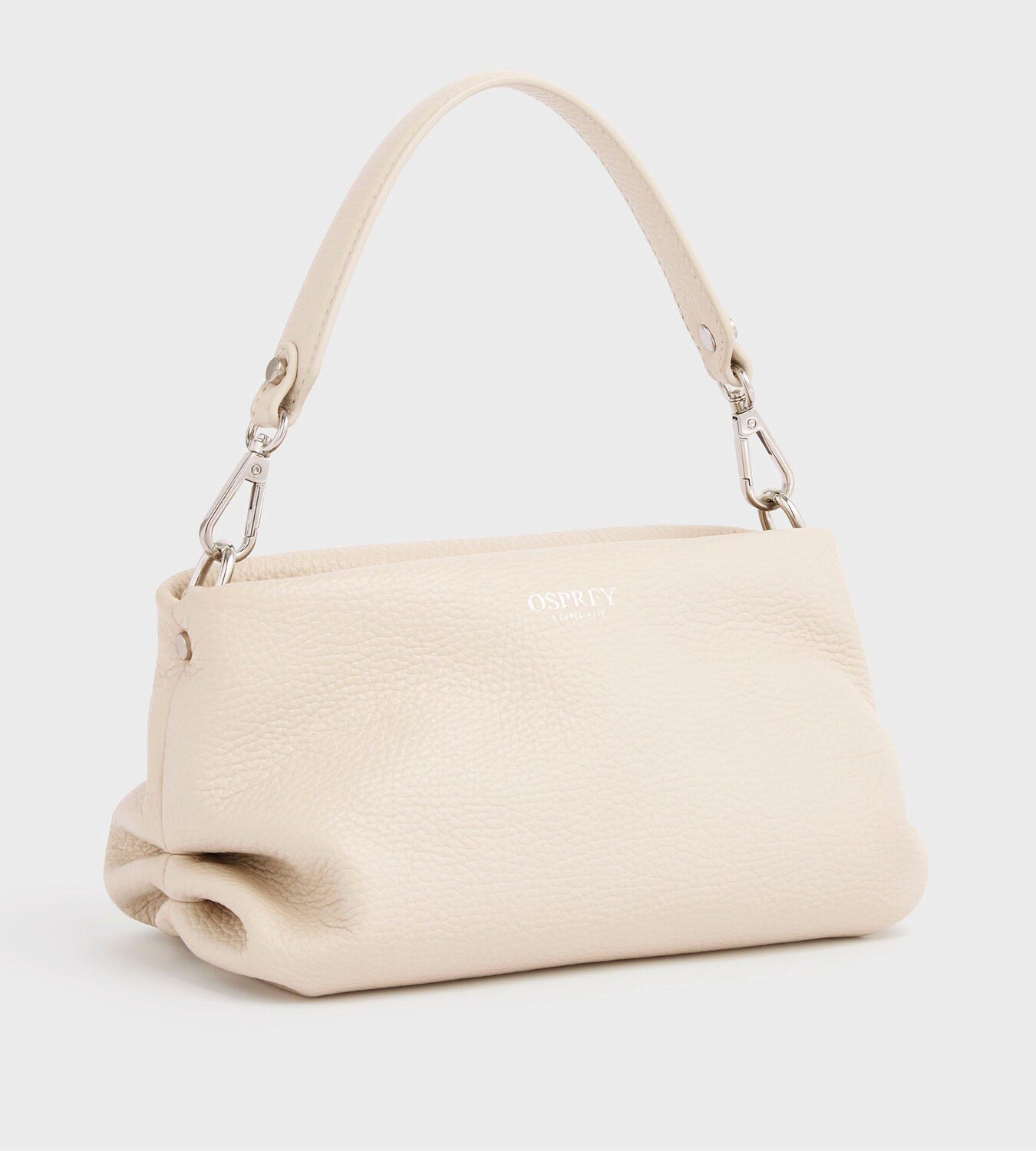 

Итальянская кожаная сумка Carina Shrug OSPREY LONDON, обнаженная