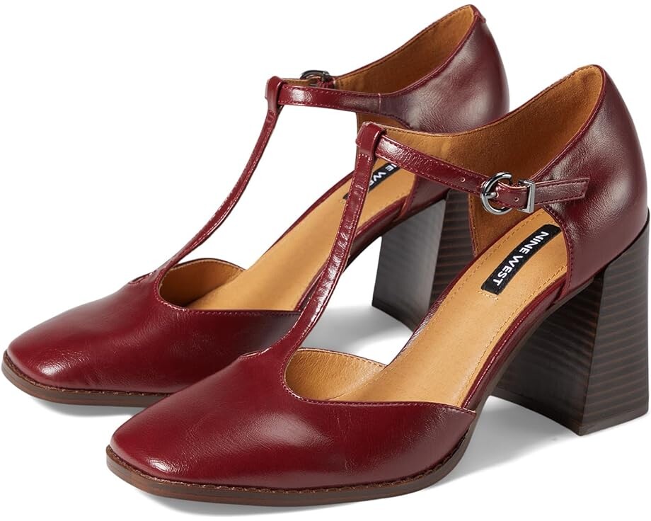 Туфли Nine West Janky 3, цвет Dark Red Patent балетки linzer bandolino цвет dark red patent