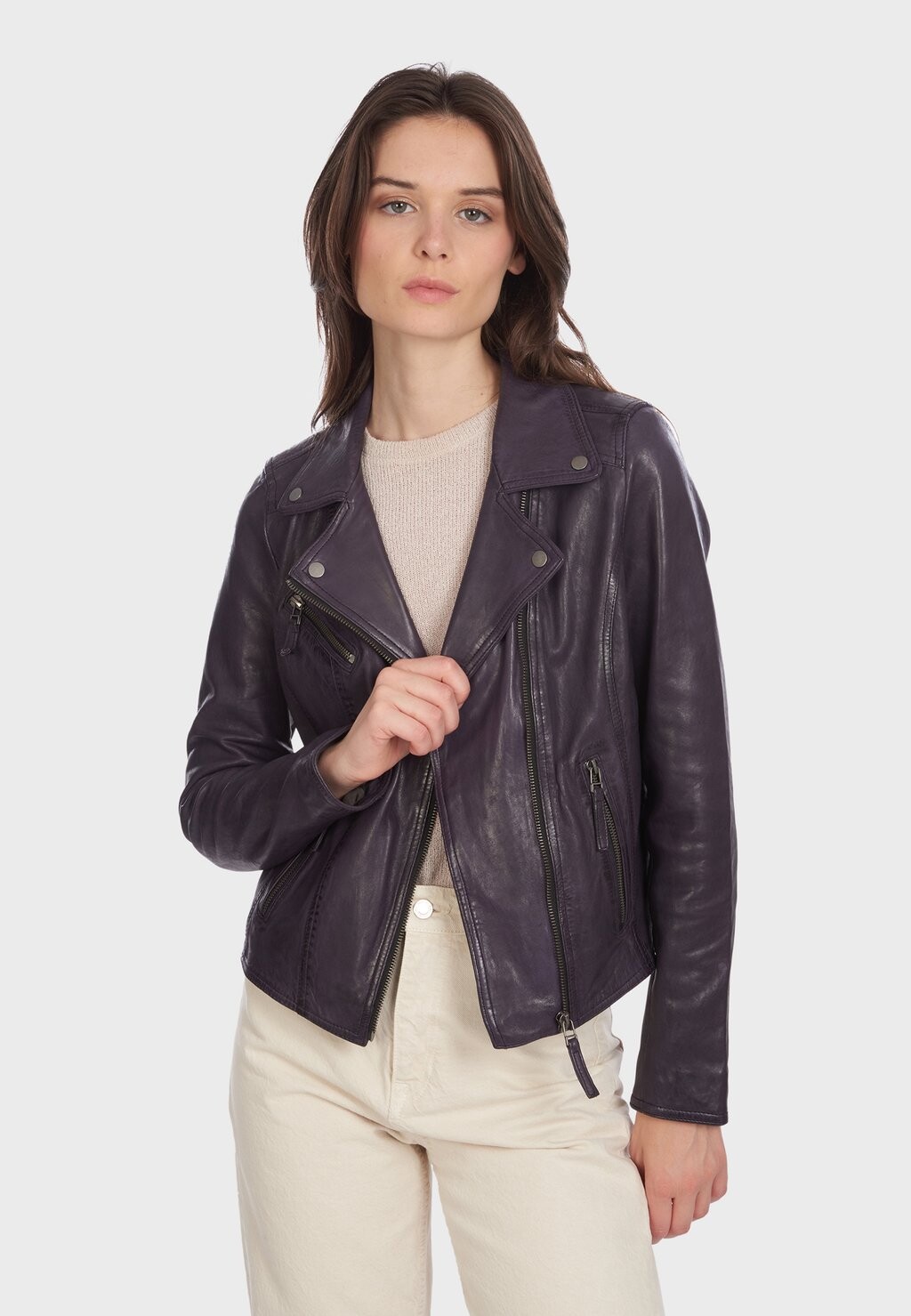 

Кожаная куртка Oakwood КЛИПСЫ, фиолетовый