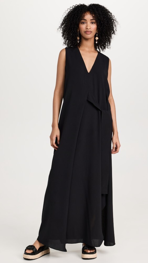

Платье макси 87Origins Tie Waist, черный